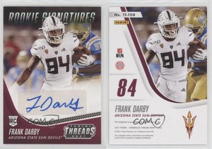 2021 Chronicles Draft Picks Threads Signatures Pink Frank Darby Rookie Auto RC