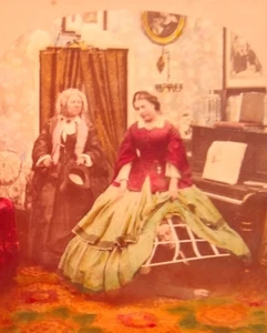 1860s Out Of Sight Genre Color Comic Tinted Stereoview Photo #367 - Bild 1 von 3