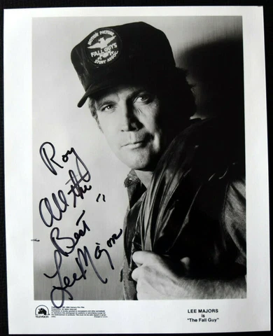 Lee Majors " The Fall Guy " Hand Signed Picture 8"X10" Cover