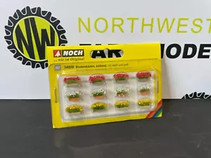NOCH 14009 HO SCALE FLOWER BOXES RED, WHITE, YELLOW - Picture 1 of 1