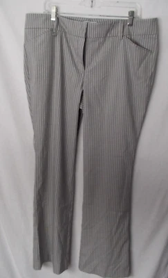 NWT! Woman's Gray Pin Striped Pants by New York Company/ 16 - Image 1 of 4