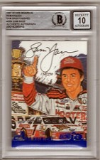 1997  SB Sam Bass Autographed SB9 ALAN KULWICKI 158/570 BGS 10 MINT