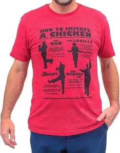 How to Imitate a Chicken Adult Unisex Heather Red T-Shirt Fun for Cosplay Events - Picture 1 of 12