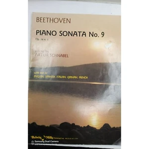 vintage 1977 beethoven piano sonata No.9 piano music booklet. - Picture 1 of 3