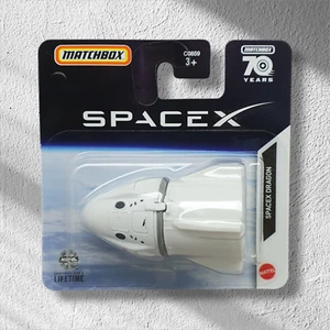 MATCHBOX SPACEX DRAGON 8/100 HFT23-LA12 RAUMSCHIFF 70 YEARS MATTEL NEU & OVP - Bild 1 von 1