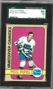Topps #142 Poul Popiel 1972 SGC 84 o 7 ¡casi nuevo! IMPRESIONANTE TARJETA! - Imagen 1 de 1
