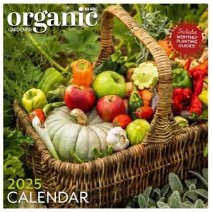 2025 ABC Organic Gardener Square Garden Month To View MTV 30x60cm Wall Calendar - Picture 1 of 5