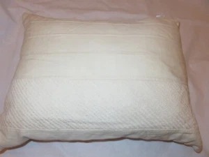 Donna Karan Ivory Embroidered Linen cotton Decorative Pillow NWT $160 - Picture 1 of 7