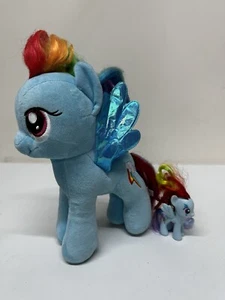 My Little Pony Konvolut Mini Figur und Plüsch 2014 Rainbow Dash 2er Set - Bild 1 von 15