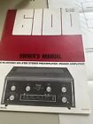 ONE SLIGHTLY USE MCINTOSH MA 6100 STEREO PREAMP-AMPLIFIER OWNER’S MANUAL.