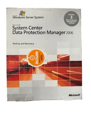 Microsoft Windows System Center Data Protection Manager 2006 A5S-00002 - Image 1 of 4