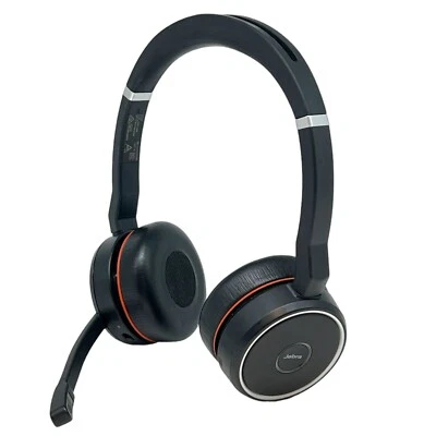 Jabra Evolve 75 Wireless Stereo On Ear Kopfhörer Headset Mikrofon USB Bluetooth - Bild 1 von 4