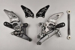 Black Racing Adjustable Rearsets Footrest KTM SuperDuke 1290 R 1290R 2014-2019 - Picture 1 of 6