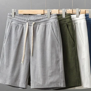 Shorts Men's Summer Solid Color Everything Sports Nickel Pants Large Size Thin - Picture 1 of 14