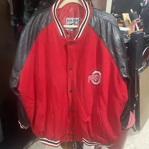 Giacca di pelle Steve And Barry’s Ohio State come nuova - Foto 1 di 4