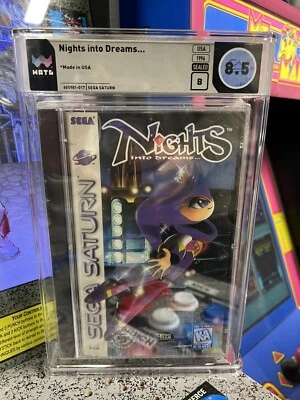 1996 Sega Saturn Nights Into Dreams Longbox Jewel Case Graded WATA 8.5 B Sealed - Image 1 of 4