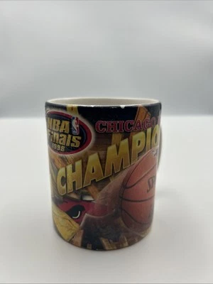 1998 NBA CHAMPS CHICAGO BULLS VINTAGE MUG •rare Collectible - Image 1 of 4