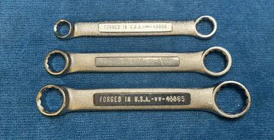 Craftsman USA -VV- Juego de 3 llaves de extremo de caja doble, NOS. Foto 1 de 3