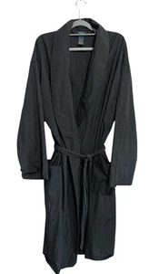 Bata Polo Ralph Lauren Poni Negra 100% Algodón Cuadros Cuadros Cinturón Para Hombre L XL - Imagen 1 de 7