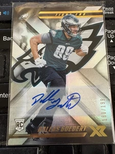 2018 Panini Xr Dallas Goedert Auto RC #147 /199 Eagles/S Dakota St - Bild 1 von 2