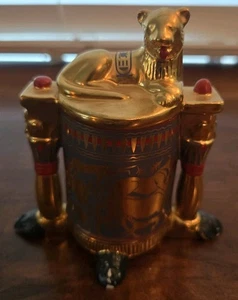 Figura de colección Ungüent Container Franklin Mint Treasures of Tutankamón  - Imagen 1 de 11
