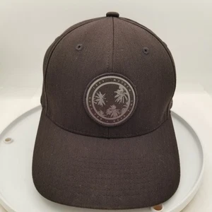 Travis Mathew Aloha Beach Palm Trees Black Flex fit Golf Baseball Hat Cap - Picture 1 of 8