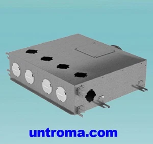 Caja de distribución Uniflex DN75-125/6G ventilación central de vivienda construcción en bruto intercambiador de pesas KW - Imagen 1 de 1