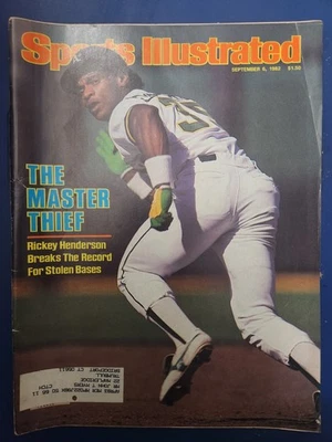 September 6, 1982 Rickey Henderson Breaks Record Sports Illustrated 1st Cover - Image 1 of 2