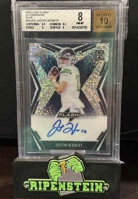 2020 Leaf Flash JUSTIN HERBERT Auto Blue XRC 29/35 - Image 1 of 2