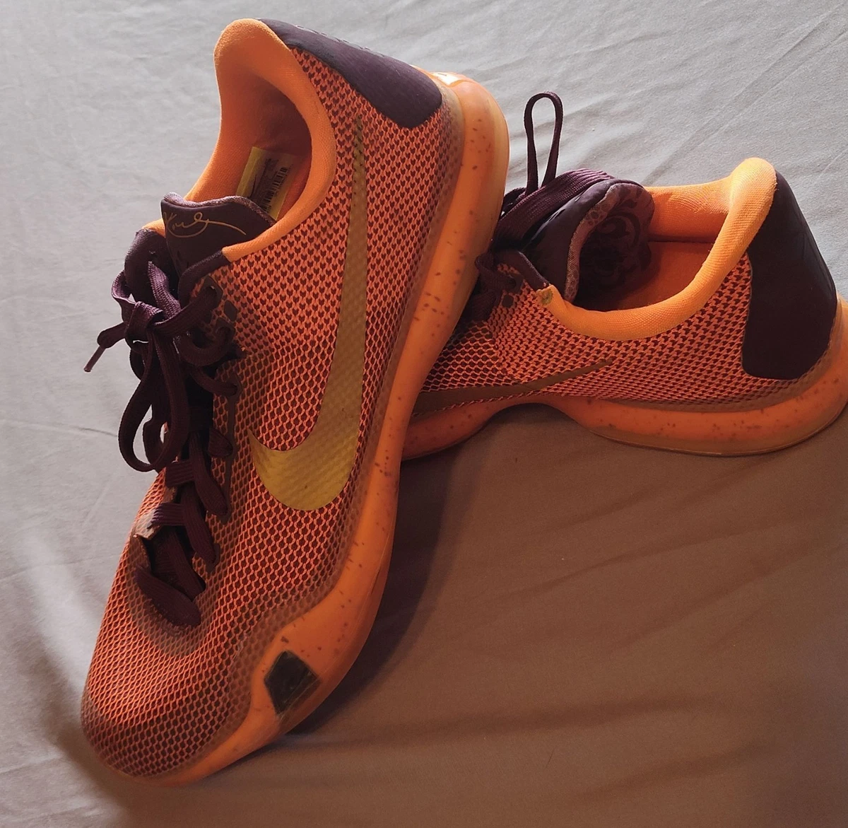 Nike kobeX silk road コービー10 シルク KOBE X 10 SILK ROAD MERLOT GOLD RED ORANGE 705317-676 Size 8 | eBay