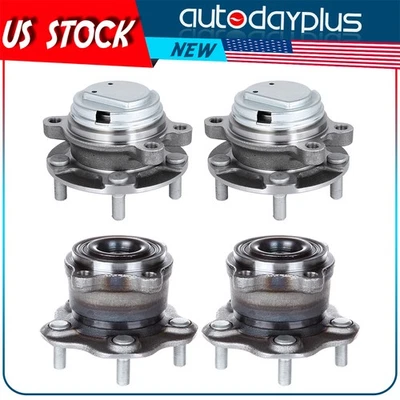4 Pcs Front Rear Wheel Bearing Hub For Infiniti EX35 EX37 FX35 FX37 G35 370Z RWD - Image 1 of 4