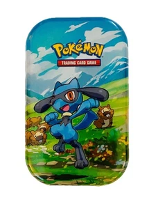 Pokemon TCG Sinnoh Stars Mini Tin Riolu & Bidoof 2 Booster Packs Factory Sealed! - Picture 1 of 3