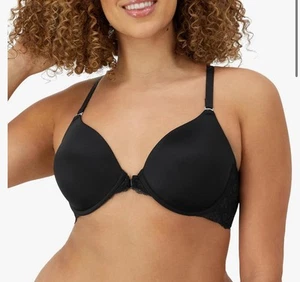 NUEVO Sujetador Maidenform One Fab Fit Everyday Cobertura Completa Espalda Corredora Negro 42B - Imagen 1 de 5