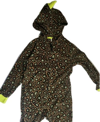 Cat & Jack 男孩海贼王恐龙连帽抓绒睡衣 XS(4/5) 全新带标签 12A48 — 第 1/4 张图片