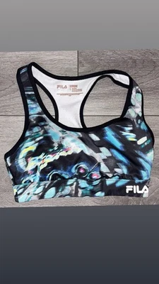 Sujetador deportivo Fila Running para mujer talla pequeña acolchado cómodo multicolor atlético  Foto 1 de 4