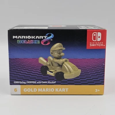 McDonald’s Mario Kart 8 Deluxe #6 Gold Mario Happy Meal Toy Nintendo Collectible - Image 1 of 4