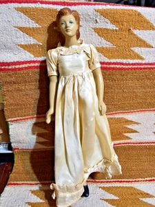 🔥1940er Jahre 15,5" Schneiderpuppe mit Kleid Gips Modepuppe Nähen Schaufensterpuppe NEUWERTIG - Bild 1 von 20