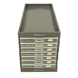 Vintage Victor Kardex flacher Aktenschrank Schublade Industrie Sperry Rand Karten Index - Bild 1 von 6