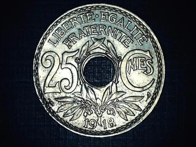 25 centavos França 1918 - Imagem 1 de 2