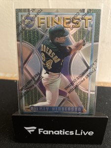 1995 Topps Finest Rickey Henderson #47 Unpeeled