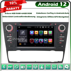 8-Kern 64GB Android 13 Autoradio GPS Navi BMW 3er E90 E91 E92 E93 CarPlay DAB+CD - Bild 1 von 12