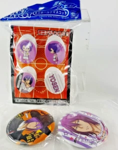 Kuroko's Basketball Atsushi Murasakibara Mascot Clip Can Badge set lot Japan - Picture 1 of 5