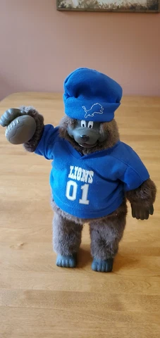 Detroit Lions Dancing Electronic Bear Mascot WORKS Cover