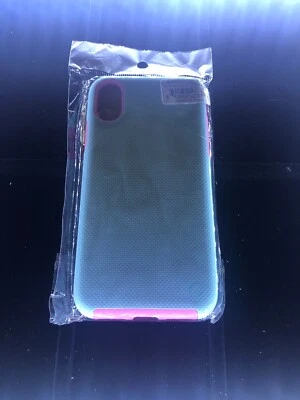 Cellairis iPhone X Aero 握把霓虹宝宝蓝色和粉红色保护壳 — 第 1/4 张图片