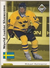 Mikael Holmqvist  1998 Upper Deck Swedish Hockey League Card - Card Number 214