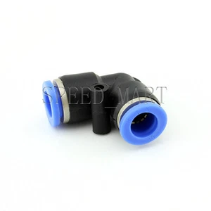 L Type PV10 Pneumatic Air 2 Way Quick Fittings Connector 10mm Tube Hose - Picture 1 of 2
