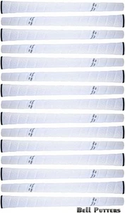Fifteen (15) Tacki-mac Itomic Wrap Standard White Golf Grips-Black Cap-Mens Grip - Picture 1 of 2
