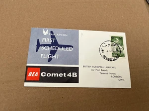 BEA Flown comet 4B 1st scheduled to Lebanon 4/4/1960 - Picture 1 of 3