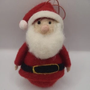 Adorno vintage de fieltro de Papá Noel - Imagen 1 de 7