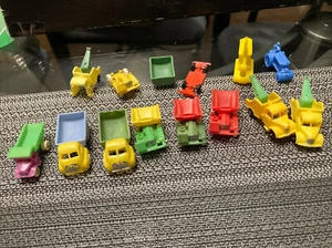 1960’s-70’s LOT OF 10 Construction Plastic Trucks Miniature From Hong Kong++ - Picture 1 of 12